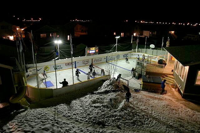 backyard hockey rink