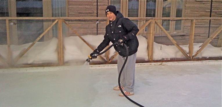 Backyard Ice Resurfacing