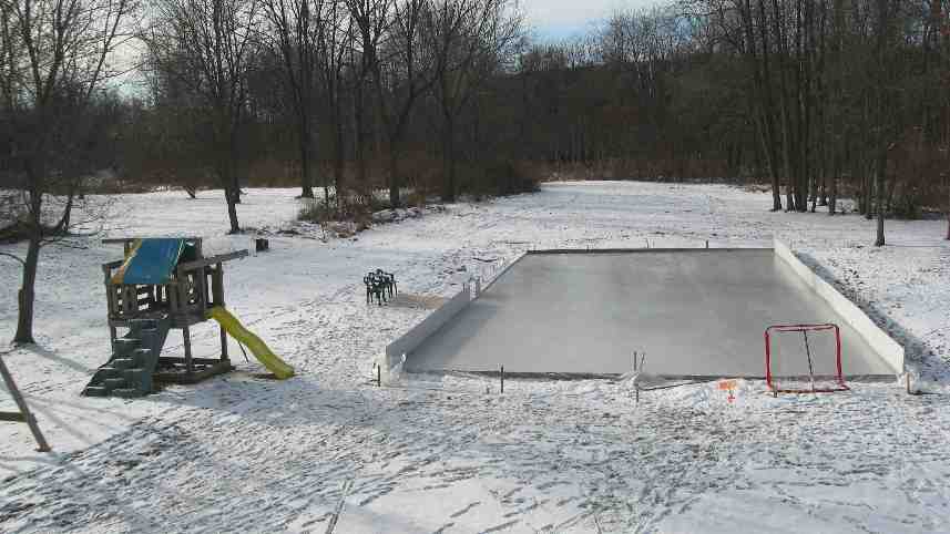 Backyard Rink Builder's Beginners Luck