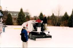 Bobby Hull's ride on Zamboni with Jim Boisvert, Wisconsin.