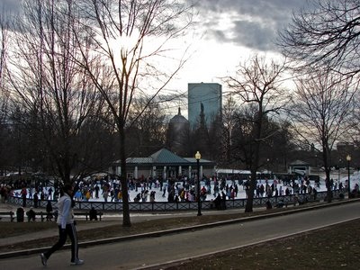 Boston Common Rink, Outdoor Skating Rink in Boston, Massachusetts, USA