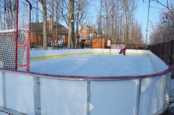 Outdoor Hockey Rink, 1st Prize in Our Backyard Ice Rink Contest!