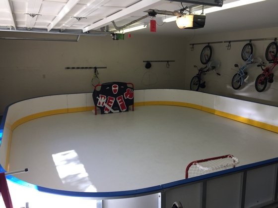 Home Synthetic Ice Rink of NHL player  Anton Strålman of the Tampa Bay Lightning