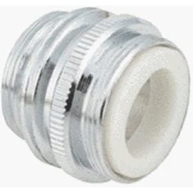 Dual Thread Faucet to Hose Adaptor