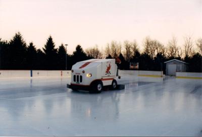 Boisvert Arena, Ice Resurfacer in Action